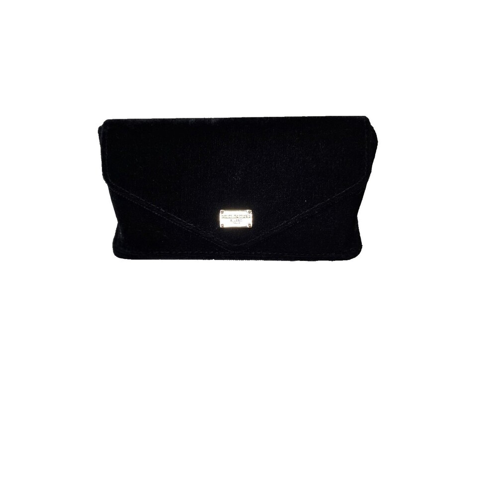 Dolce & Gabbana Black Velvet Sunglass Case Envelope Pouch Gold Logo D&G Beauty